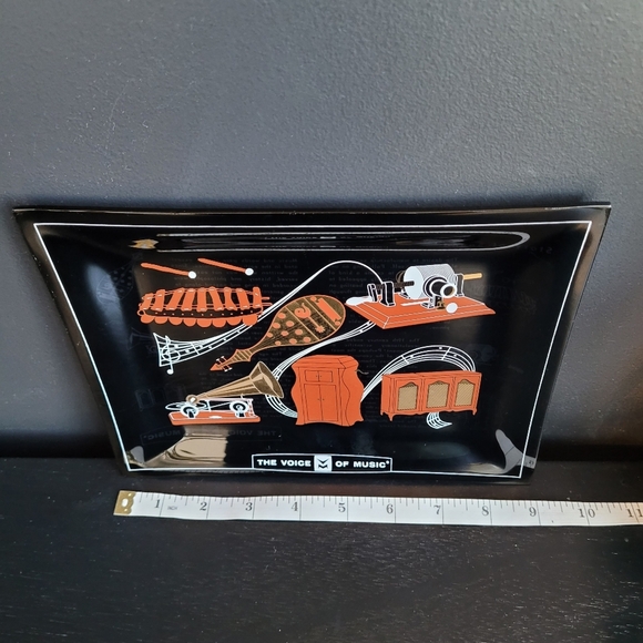 Vintage The Voice of Music Glass Plate - Story of Sound - Picture 3 of 4